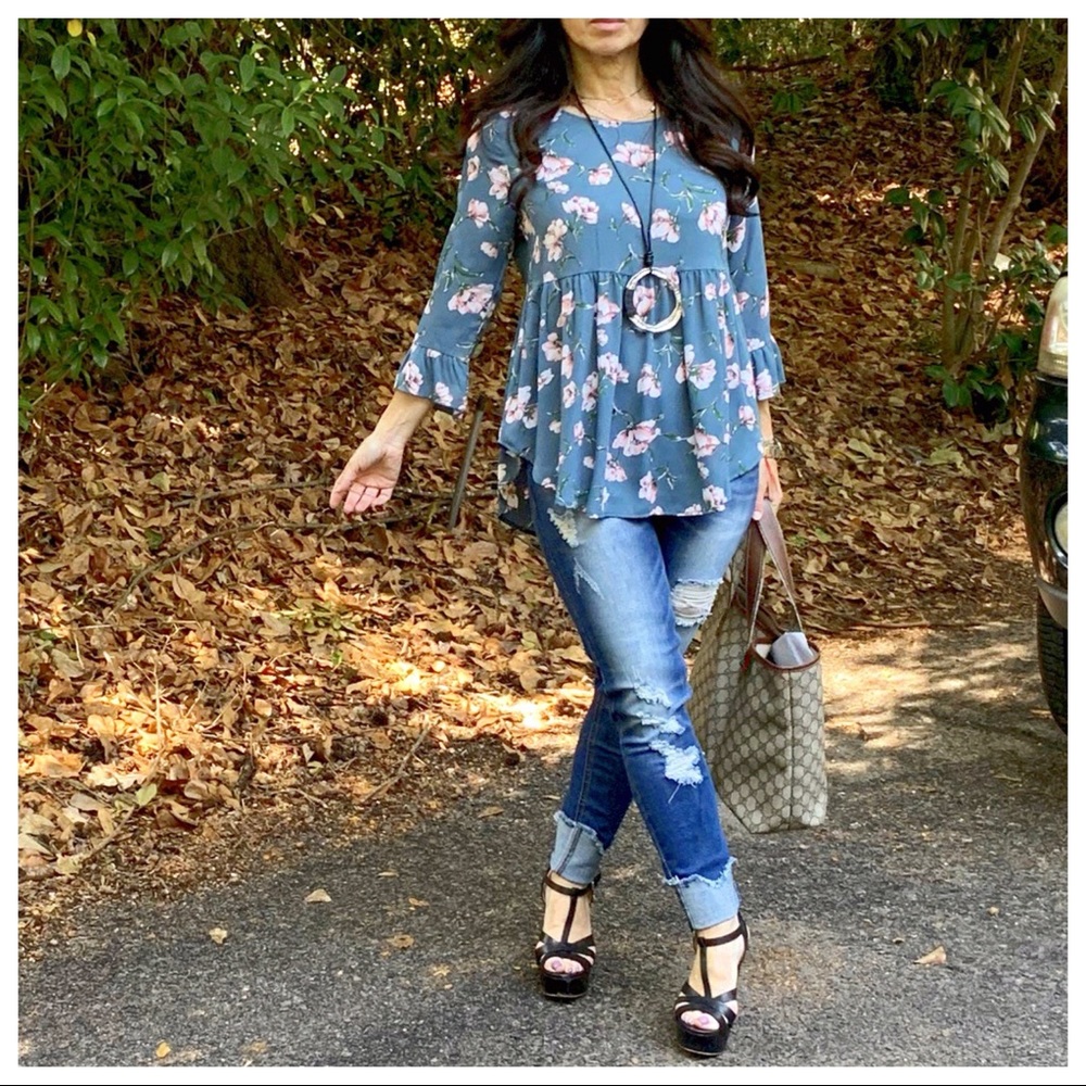 ✨LAST ONES✨BOHO CHIC BELL SLEEVES TUNIC TOP - Picture 4 of 9
